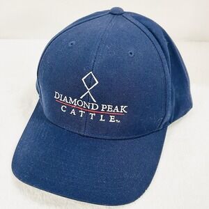 Diamond Peak Cattle Western Hat Cap Adjustable Snapback‎ Blue Outdoors Workwear